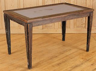 FRENCH CERUSED OAK GAMES TABLE C.1940