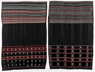 Vintage Katu Beaded Textile Panels, Laos