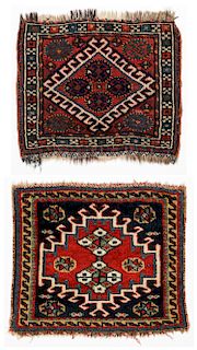 2 Antique Persian Kurd Bagfaces