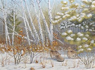 Jonathan Wilde, (Wisconsin, b. 1948), Snow Birds, 1980