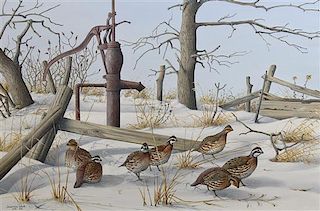 Jonathan Wilde, (Wisconsin, b. 1948), Winter Birds, 1976