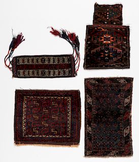 4 Antique Beluch Trappings, Afghanistan