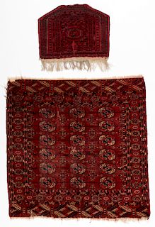 2 Antique Turkmen Rugs