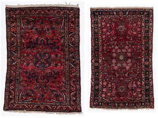 2 Antique Lilihan & Hamadan Rugs, Persia