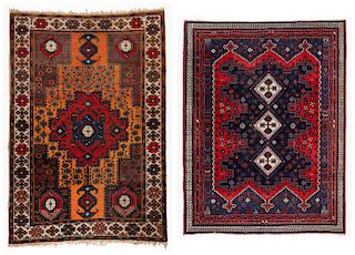 2 Vintage Afshar Rugs, Persia