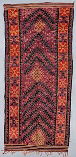 Vintage Moroccan Rug: 6'7'' x 14'4''