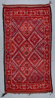 Vintage Moroccan Rug: 5'9'' x 10'6''