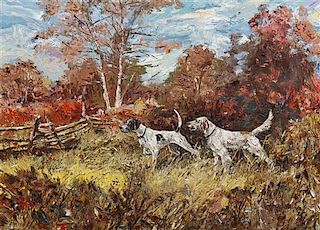 Stanford Fenelle  , (American, 1909-1995), Hunting Dogs