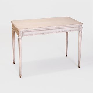 Louis XVI Style White Painted Desk