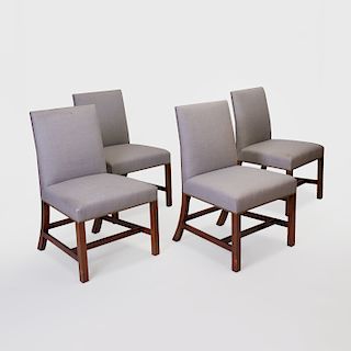 Set of Five George III Style Mahogany Dining Chairs