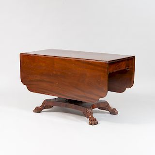 Classical Style Mahogany Drop Leaf Table