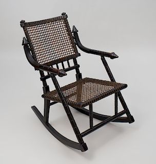 George Hunzinger Ebonized Rocking Chair