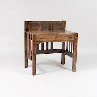 Arts and Crafts Style Oak Desk