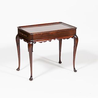 George III Style Mahogany Tea Table
