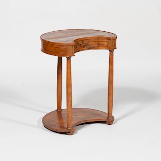 Continental Neoclassical Fruitwood and Kingwood Parquetry Table