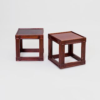Pair of Small Mahogany Side Tables