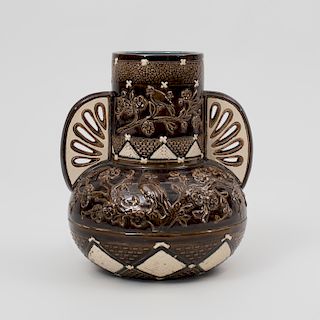 Aesthetic Movement Glazed Porcelain Vase