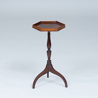 A George III Style Mahogany Kettle Stand together with George III Basin Stand