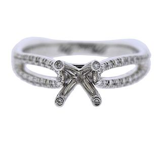 Michael M. 18K Gold Diamond Engagement Ring Mounting