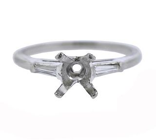 Platinum Diamond Engagement Ring Setting 