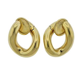 Pomellato 18k Gold Twisted Earrings