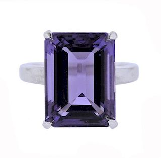 Tiffany &amp; Co Sparklers Amethyst Sterling Silver Ring