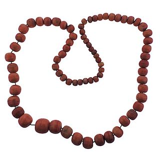 Agate Graduated Bead Necklace
