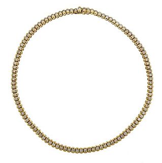 Giovani 18K Gold Diamond Riviere Necklace 