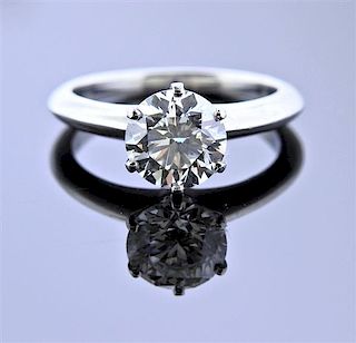 Tiffany &amp; Co Platinum 2.01Ct H VS1 Diamond Engagement Ring