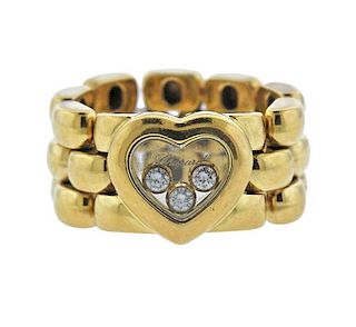 Chopard Happy Hearts 18K Gold Diamond Ring
