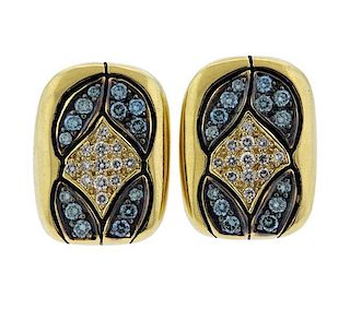 Tenthio 18K Gold Diamond Earrings