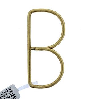 Buccellati 18k Gold B Shape Key Chain 