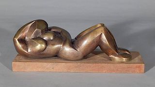 Ferdinand Parpan bronze sculpture