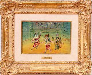 Attributed to Jean Duffy (1888-1964):  Les Trois Clowns