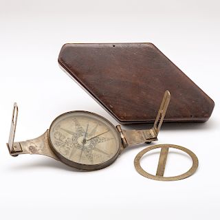 Richard Patten Surveyor Compass in Original Case