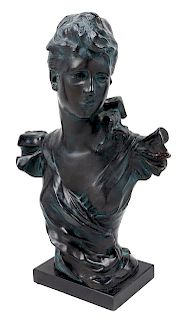 After Georges Charles Coudray, (Second Half 20th Century), Bust of a Young Woman