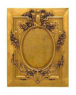A French Gilt Bronze Frame Height 11 1/8 x width 8 1/8 inches.