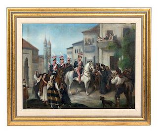 After Janvier (January) Suchodolski, (Late 19th/Early 20th Century), The Heroes of Somosierra Entering Burgos