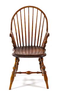 * A Windsor Continuous Armchair Width 36 1/2 inches.