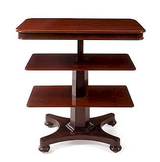 A Regency Mahogany Metamorphic Butler's Table Height 29 1/2 x width 39 x depth 23 inches.
