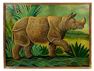 William Skilling, (American/British, b. 1940), Rhinoceros