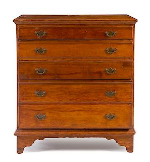 * An American Chest of Drawers Height 45 3/4 x width 41 1/2 x depth 21 inches.