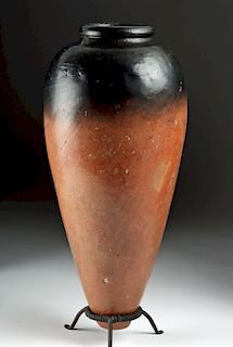 Huge Egyptian Predynastic Black-Top Pottery Jar w/ TL