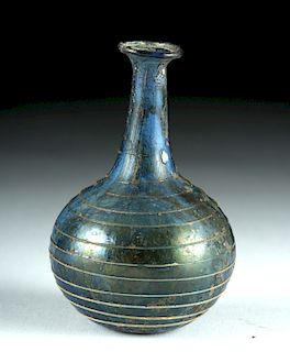 Roman Glass Flask w/ Threadlike Trailing