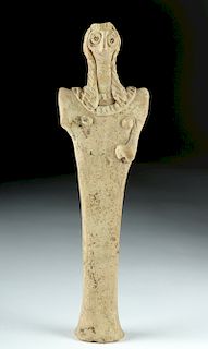 Published Syro-Hittite Pottery Standing Fertility Idol