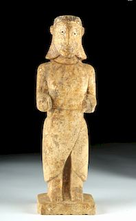 Very Rare South Arabian Limestone Standing Figure