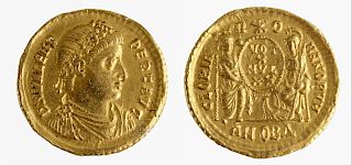 Byzantine Valens Gold Solidus - 4.5 g