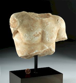 Roman Marble Upper Torso of a Male