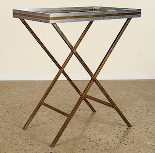 CHROME AND BRONZE MIXING TABLE C.1970