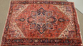 Heriz Oriental carpet. 
7'8" x 12'8"
